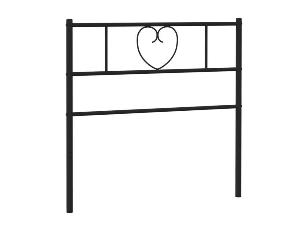Black metal headboard 80cm 25961UWSP