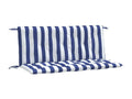 Garden bench cushions, set of 2, blue and white stripes, 38908ZONU