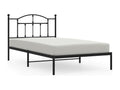 Metal bed frame with black headboard 107x203 87554OCRQ
