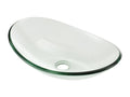 Tempered glass washbasin, 47x30.5x13 cm, 03 0002550 98388GOXK