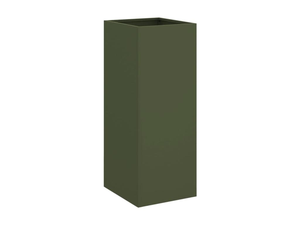 Olive green planter 32x27.5x75 cold rolled steel 00022XRTV