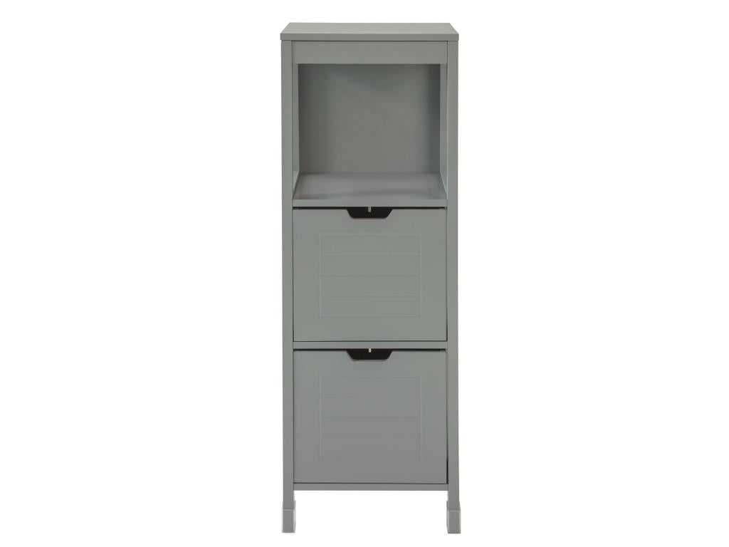 Half-column bathroom cabinet/toilet cabinet - 1 shelf and 2 drawers FRG127-SG 41253AAHI