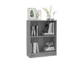 Bohometop grey bookcase 60x24x76 cm Engineered wood 49242DBGN