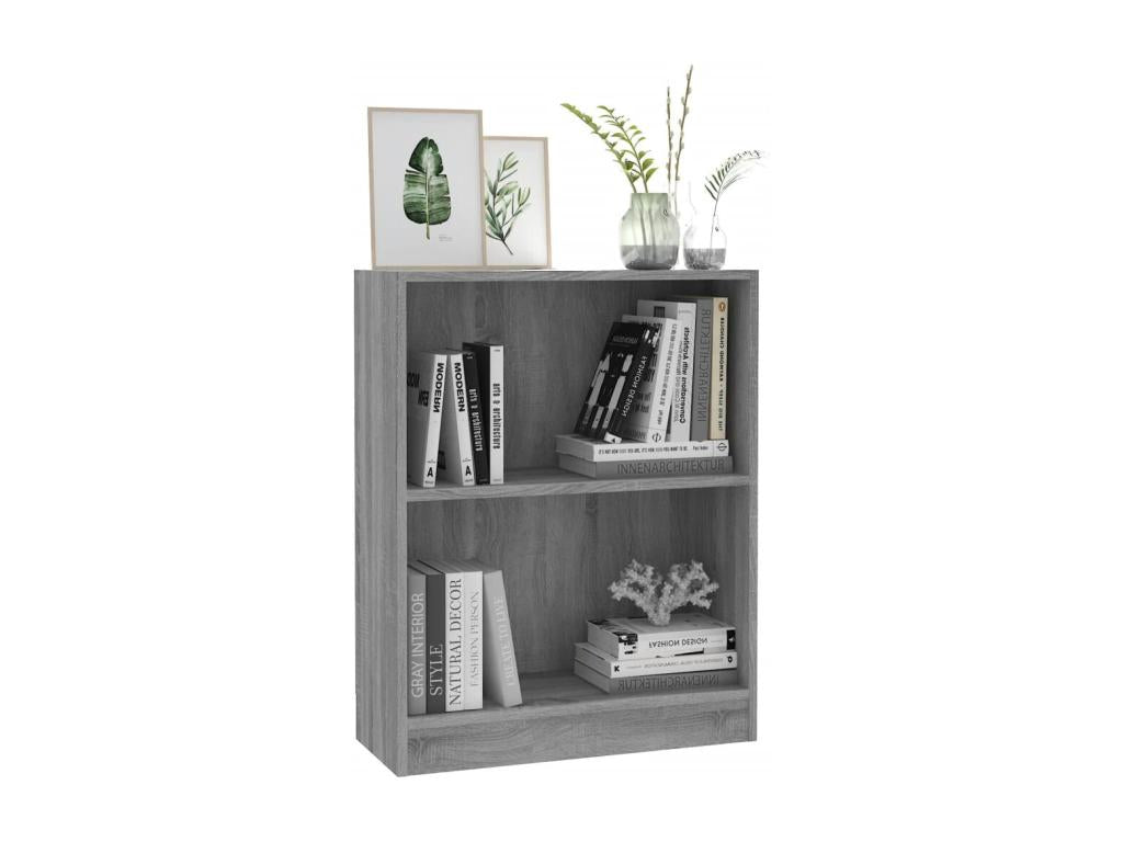 Bohometop grey bookcase 60x24x76 cm Engineered wood 49242DBGN