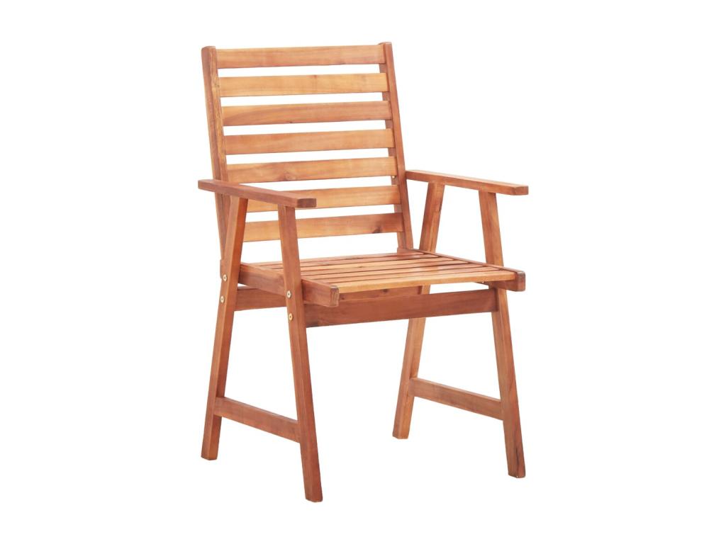 Nidchicshop Solid Wood 64440FKLC Outdoor Dining Chairs with Cushions