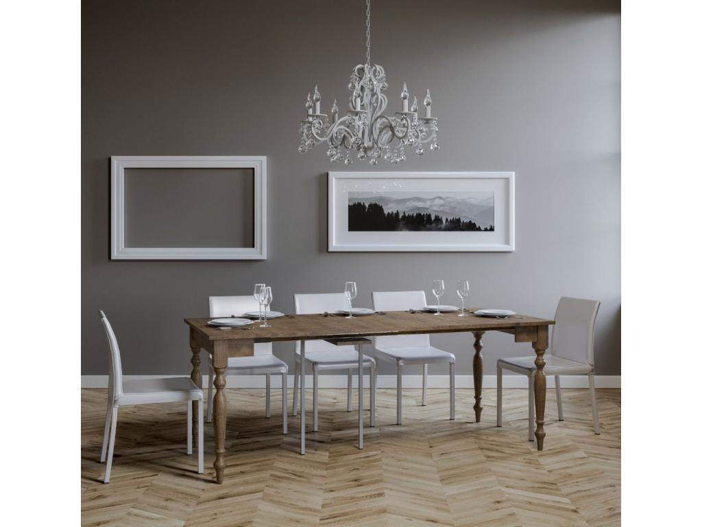 Extendable console 90x48/204 cm Calmetop Small Walnut 56311POYL