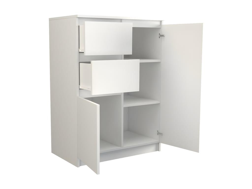 PARME - Modern chest of drawers for living room/bedroom/office 97x70x40 - 2 doors 2 drawers - Contemporary sideboard - Dressing room 64547NFRN