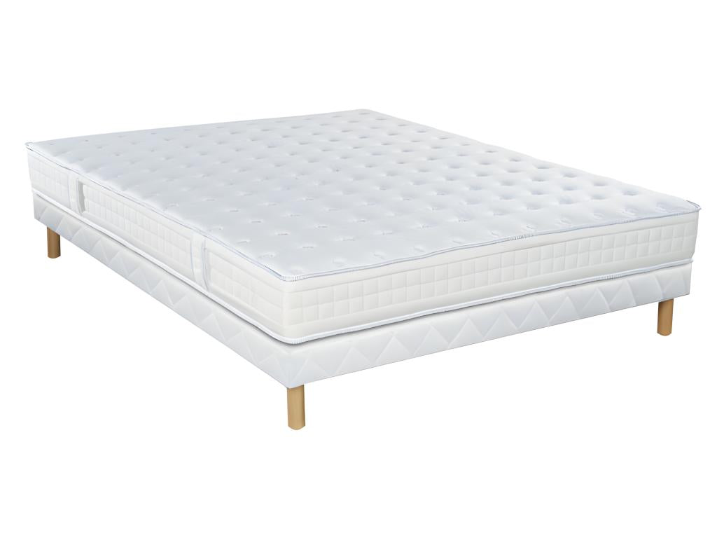 Nidchicshop Traditional Bed Base Set with Legs 130x190 Foam 87289WZNZ