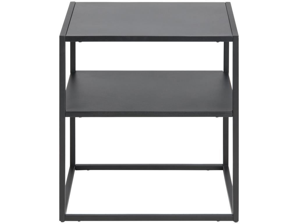 Calmetop Bedside Table with 1 Storage Shelf, Black. 32925ZGVK