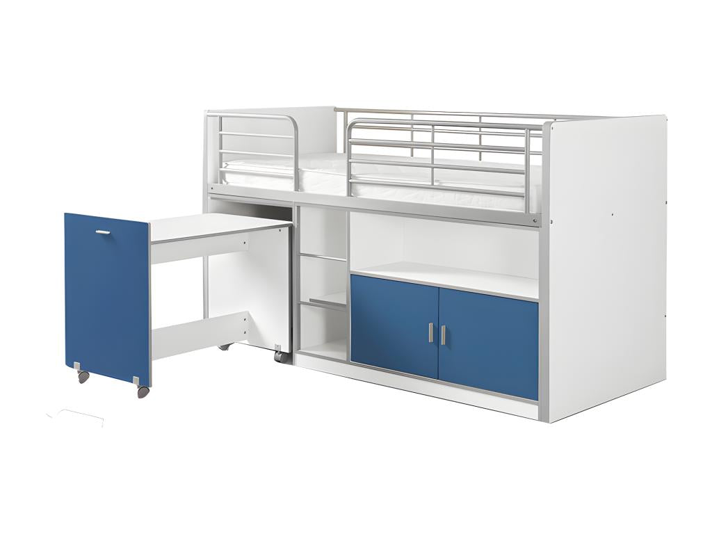 Nidchicshop Compact Combination Bed 90x200cm Blue 82664ZKQN