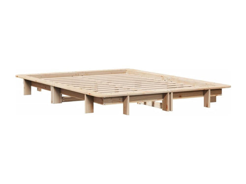 Bed frame without mattress 140x190 cm solid pine wood 62529WOIJ