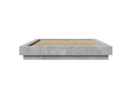Bed frame with LED light, concrete grey, 120x200 cm, 31104ZSWW