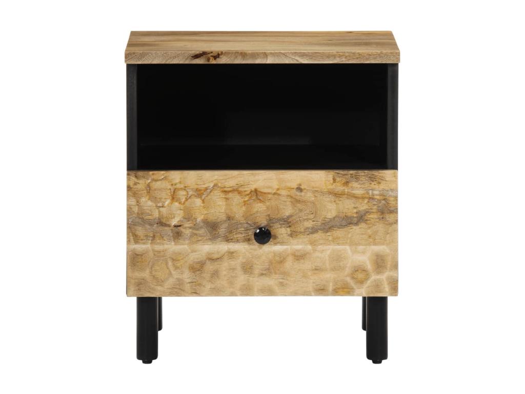 Bedside table 40x33x46 cm Solid mango wood 75792TGFN
