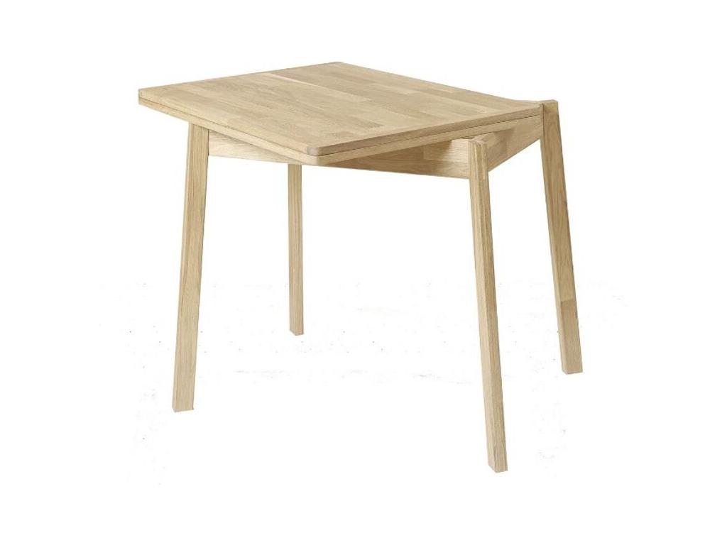 Small extendable table in bleached solid oak, Nidchicshop, 90-130cm, 52075VQFK