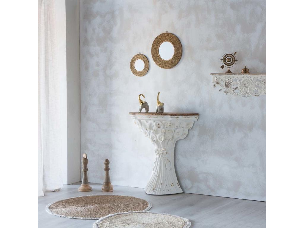 White wooden vestibule 82.5x32x83h 00724BPPO