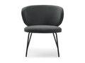 Nidchicshop - Fabric and metal armchair - Dark grey 46133WROA