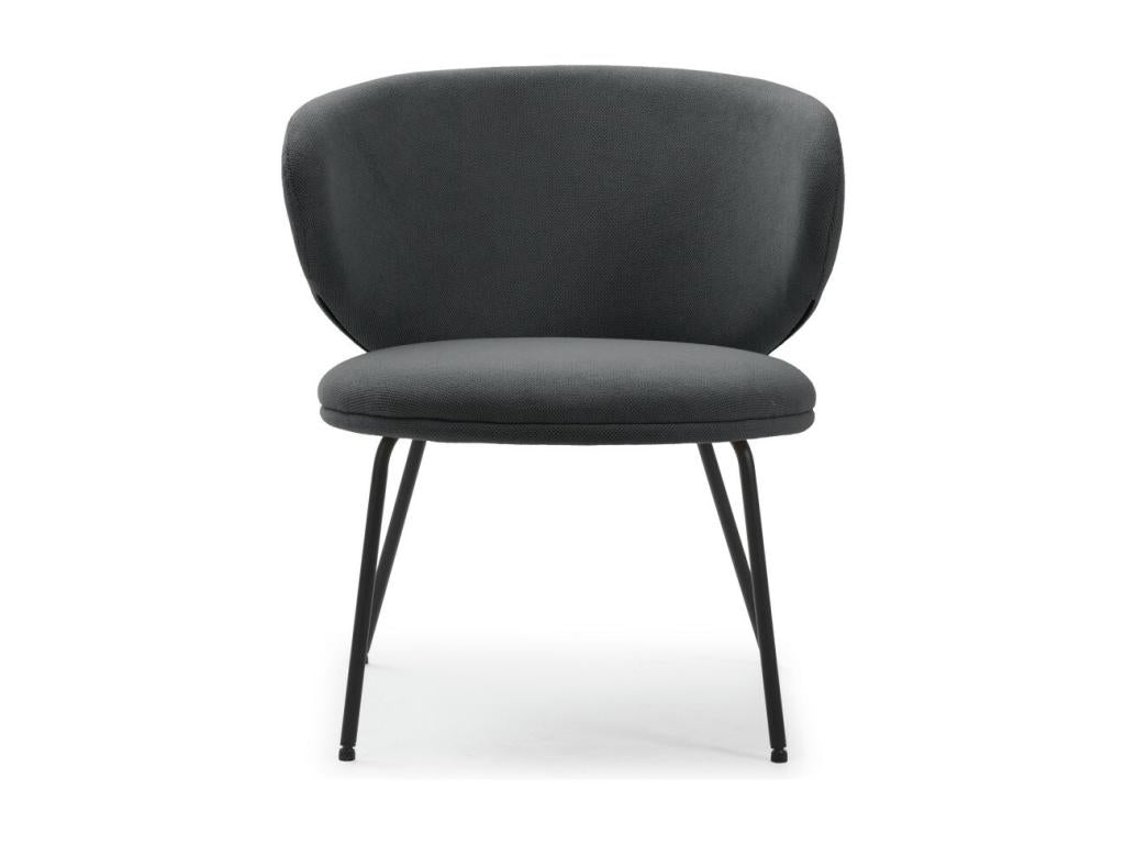 Nidchicshop - Fabric and metal armchair - Dark grey 46133WROA