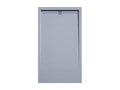 Nidchicshop Grey Slate Finish Shower Tray with Colored Drain - 130x90 cm 55113QAUC