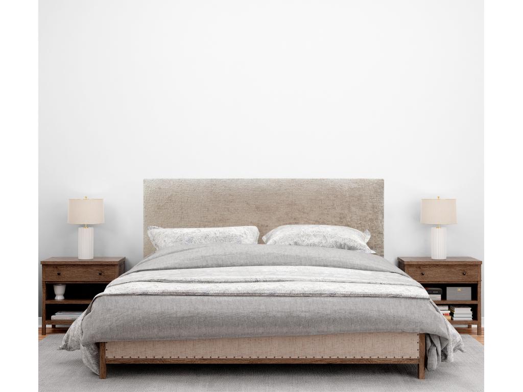 Nidchicshop Natural Wool Headboard 150x105cm with Bed Legs 150 - Light Brown 94561JATV