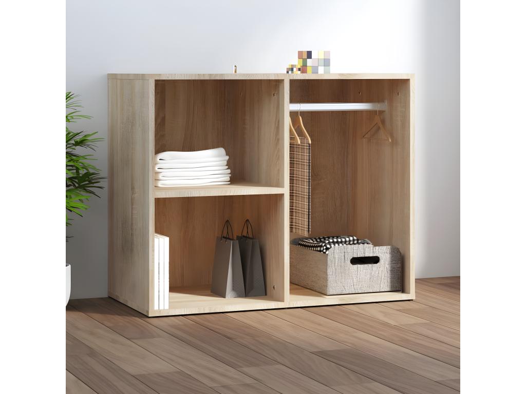 Nidchicshop Oak Wardrobe 80x40x65 cm Engineered Wood 87511OWYE