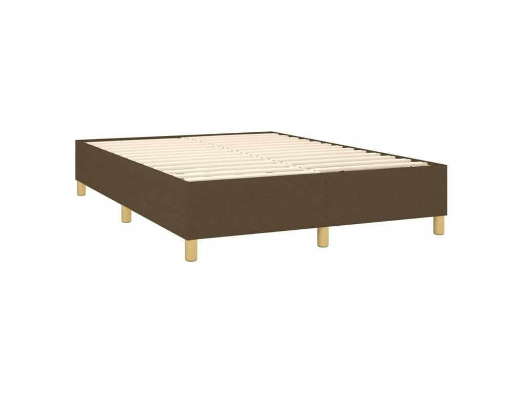 Nidchicshop bed base with mattress, dark brown, 140x200 cm, 07084UCDV