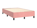 Upholstered bed base with mattress, Pink, 120x200 cm, Velvet, 35462JBSW