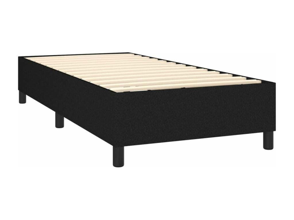 Calmetop bed base and mattress, black, 80x200 cm, fabric, 72251XHAI