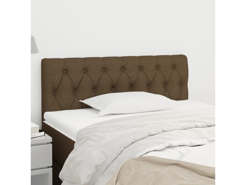 Dark Brown Headboard 90x7x78/88 cm Fabric 05144HUSX