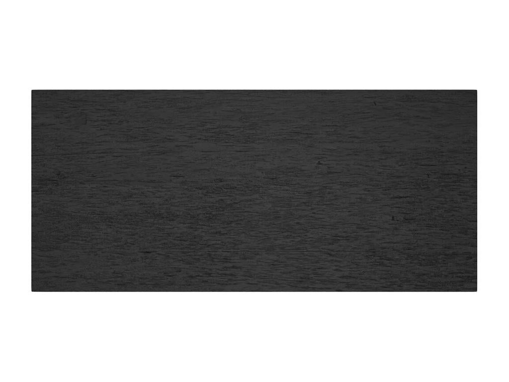 Rectangular table for 10 people in recycled black teak wood, 240 cm - Calmetop 15529LKFP