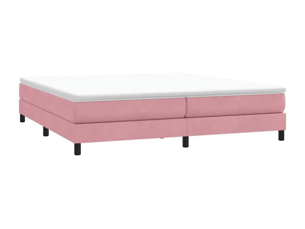 Calmetop bed base without mattress, pink, 200x210 cm, velvet, 82687KLEY