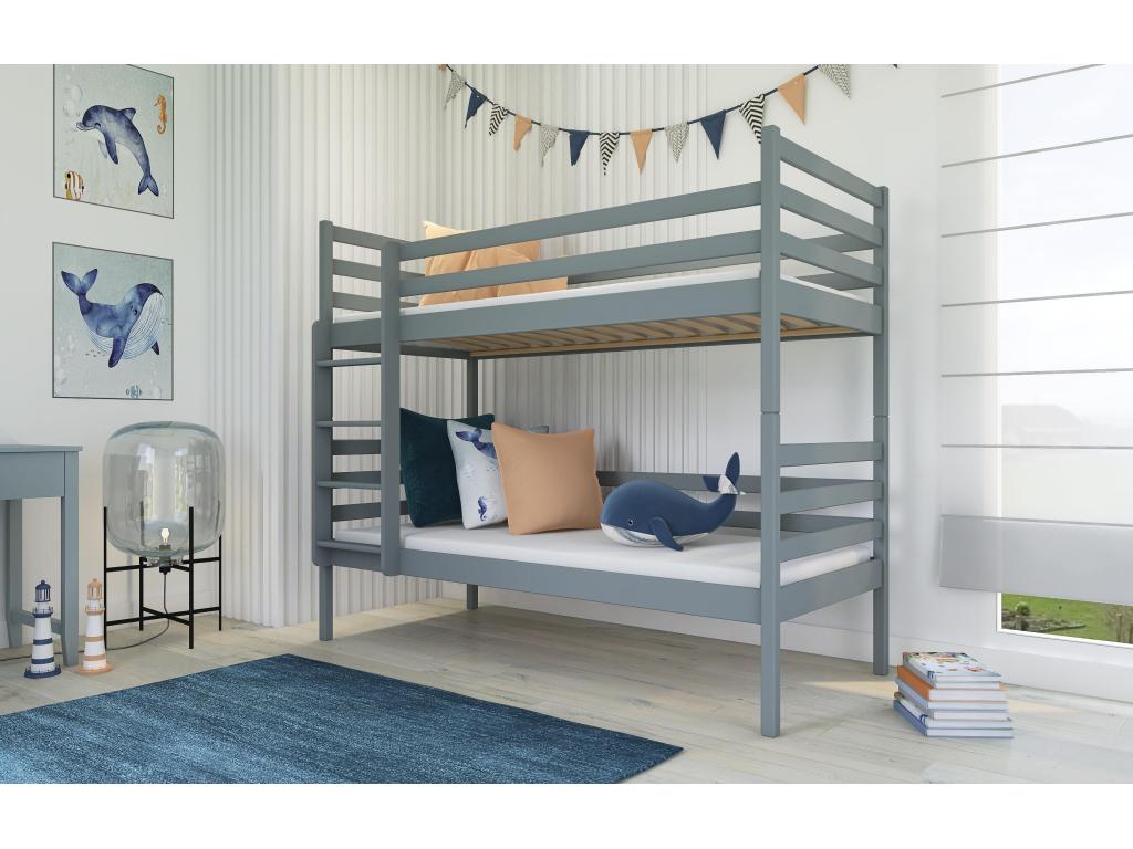 Nidchicshop BB004 Bunk Beds 90x190 cm Grey 29254KFFL