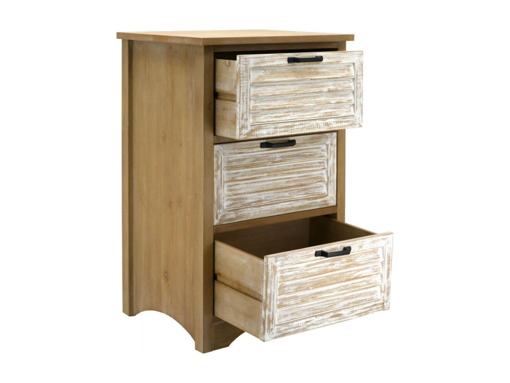 Natural and limed wood chest of drawers Nidchicshop 72601UYTP