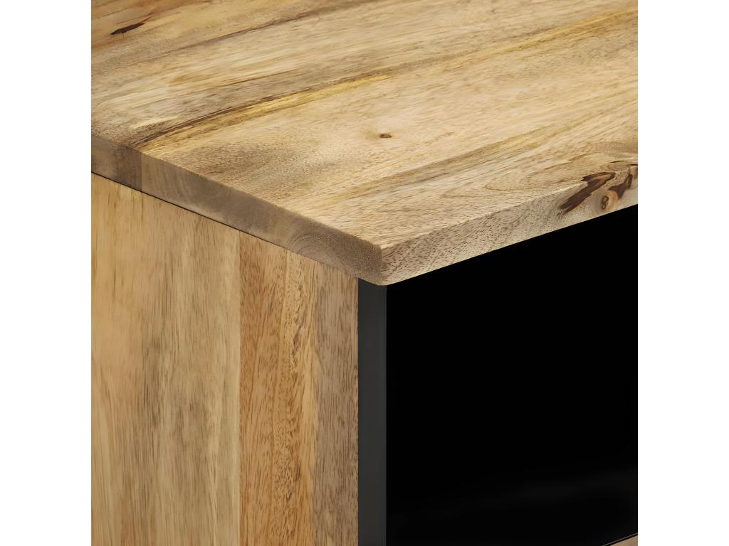 Bedside table 40x33x46 cm Solid mango wood 75792TGFN