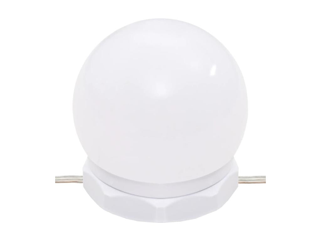 Dressing table with Nidchicshopères LED lights, concrete grey, 96x40x142 cm, 68098WIPK