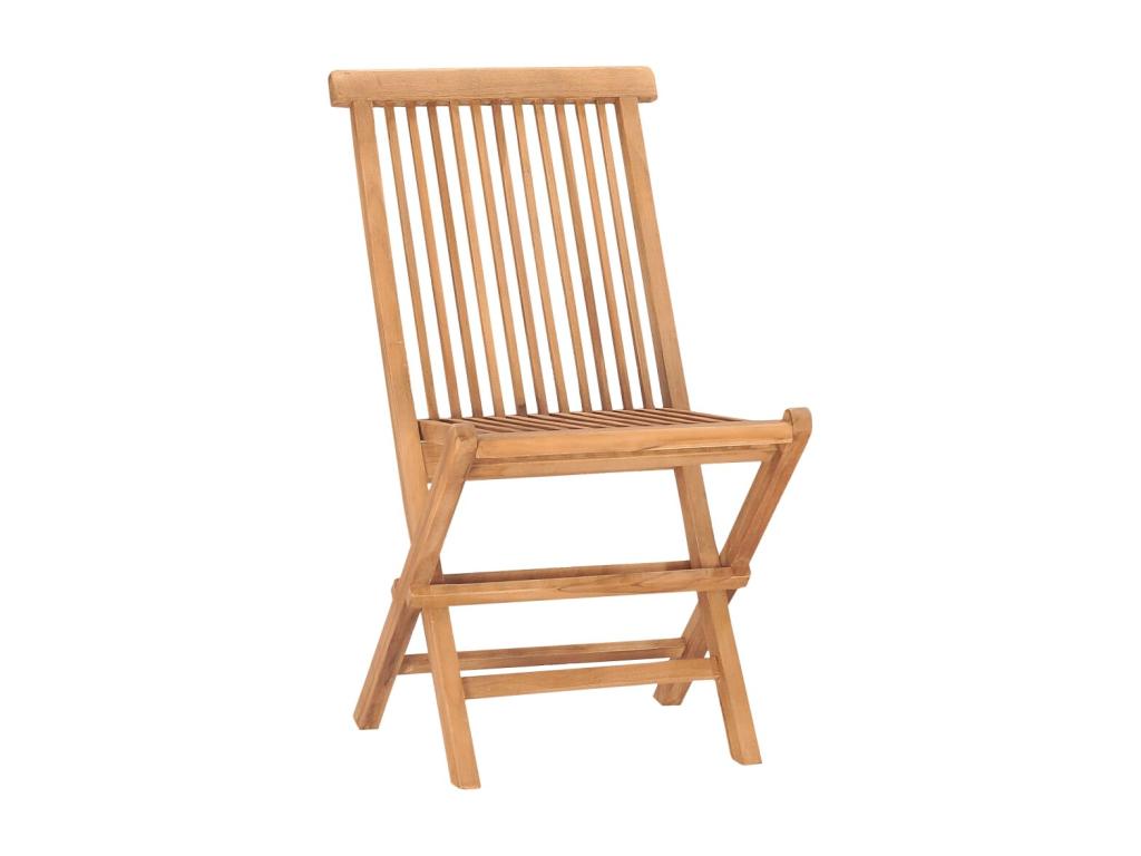 Folding outdoor dining set with cushion, 3 pieces, teak, 21144USUU