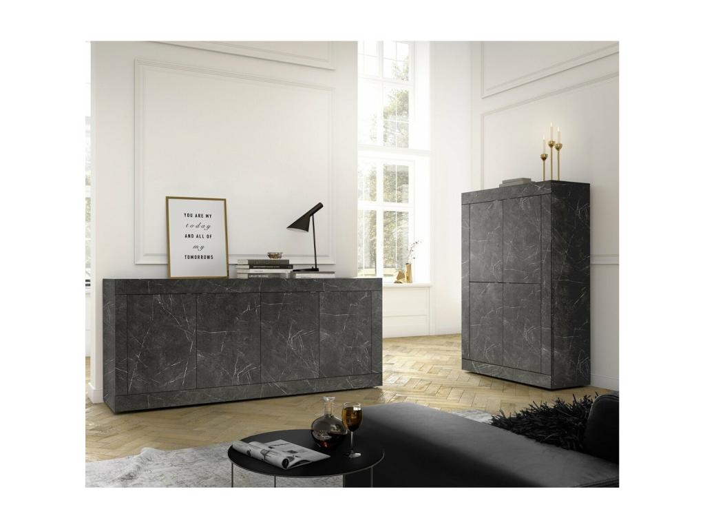 Initial 4-door sideboard - L207 cm 43952PRHR