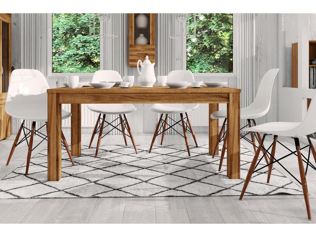 Nidchicshop - Natural oiled wild oak table 90x100 02010YUKH