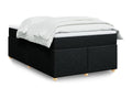 Nidchicshop bed base with mattress, black, 120x200 cm, fabric, 12192EMUB