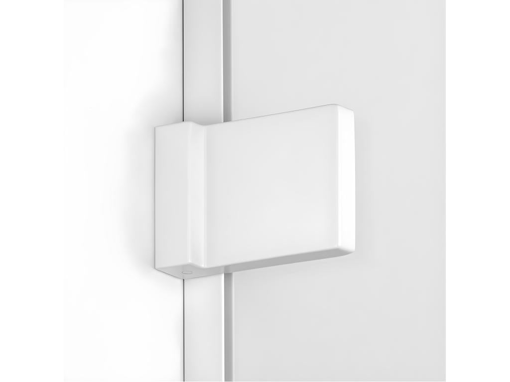 Nidchicshop WHITE 80x100cm Shower Enclosure with 2 Pivot Doors, Corner Access, 85023NDIA