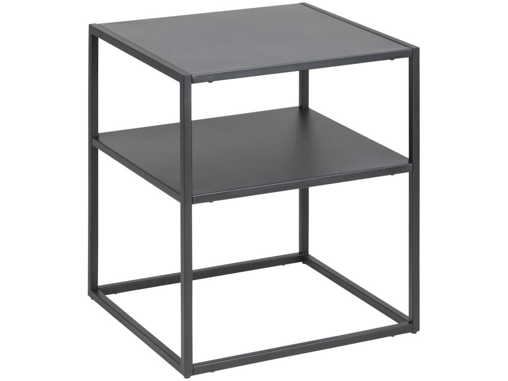 Calmetop Bedside Table with 1 Storage Shelf, Black. 32925ZGVK