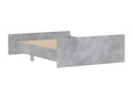Bed frame without mattress concrete gray 140x190 cm 25936KQVM