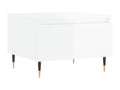 Glossy white coffee table 50x46x35 cm engineered wood 34140GXXV