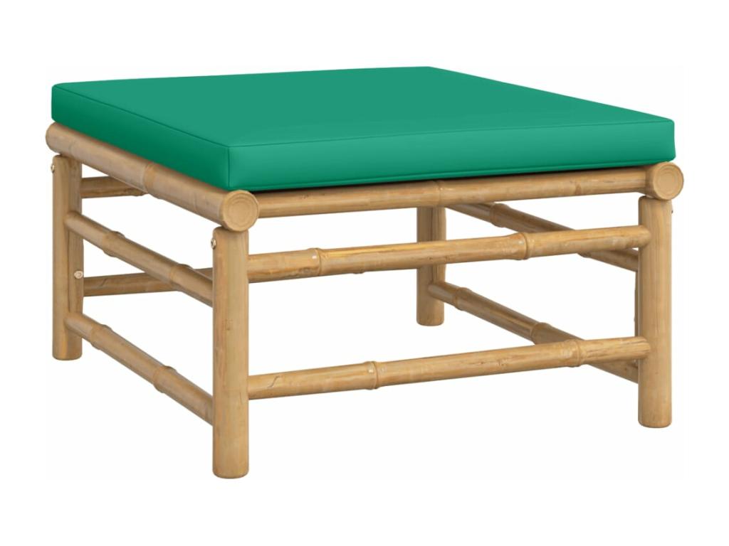 12-piece garden furniture set with green cushions, Nidchicshop 85227UGUC