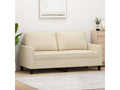 2-seater sofa, cream, 140 cm, fabric, 73749GITF