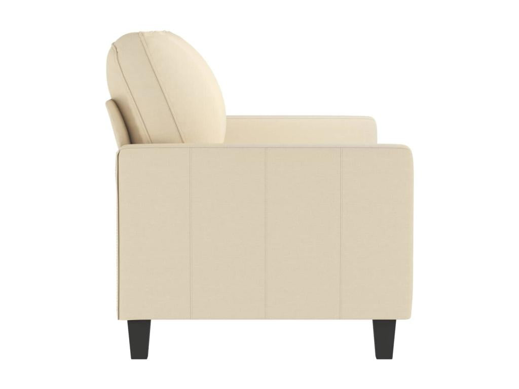 2-seater sofa, cream, 140 cm, fabric, 73749GITF