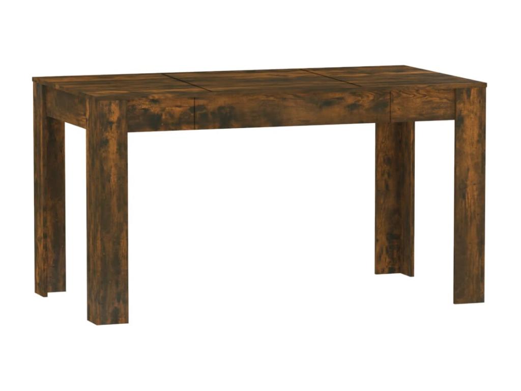 Smoked Oak Dining Table 140x74.5x76 Engineered Wood 46072XRAU