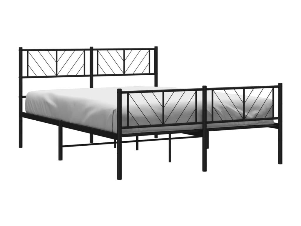 Metal bed frame without mattress, with black bed legs, 120x190cm, 21568DRDJ