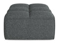 Textured fabric pouf - graphite - Calmetop 68312TIWX