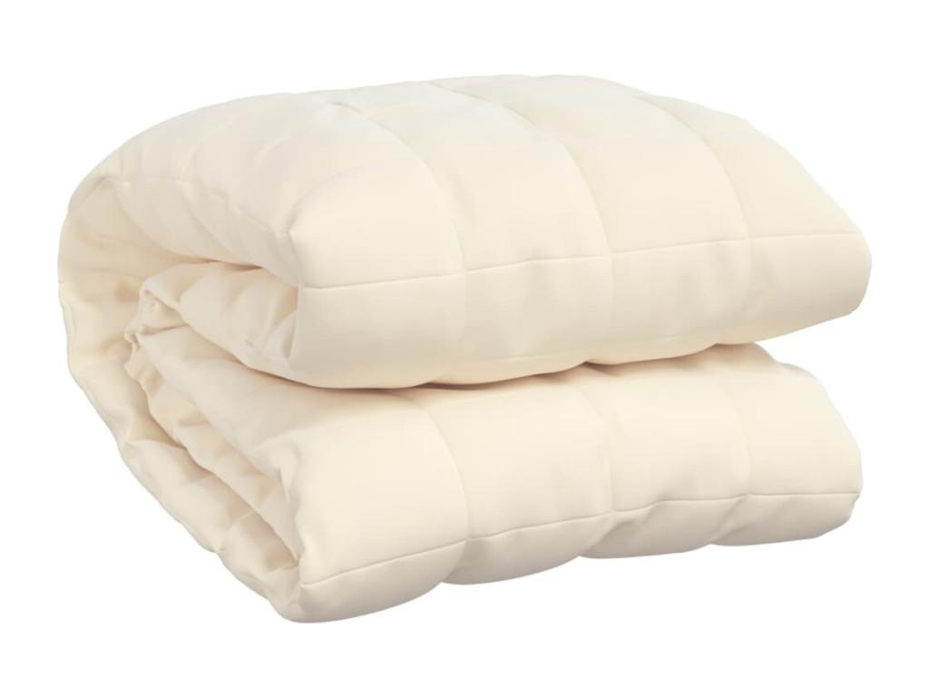 Weighted Blanket, Light Cream, 155x220 cm, 11 kg, Fabric 40523CLSK