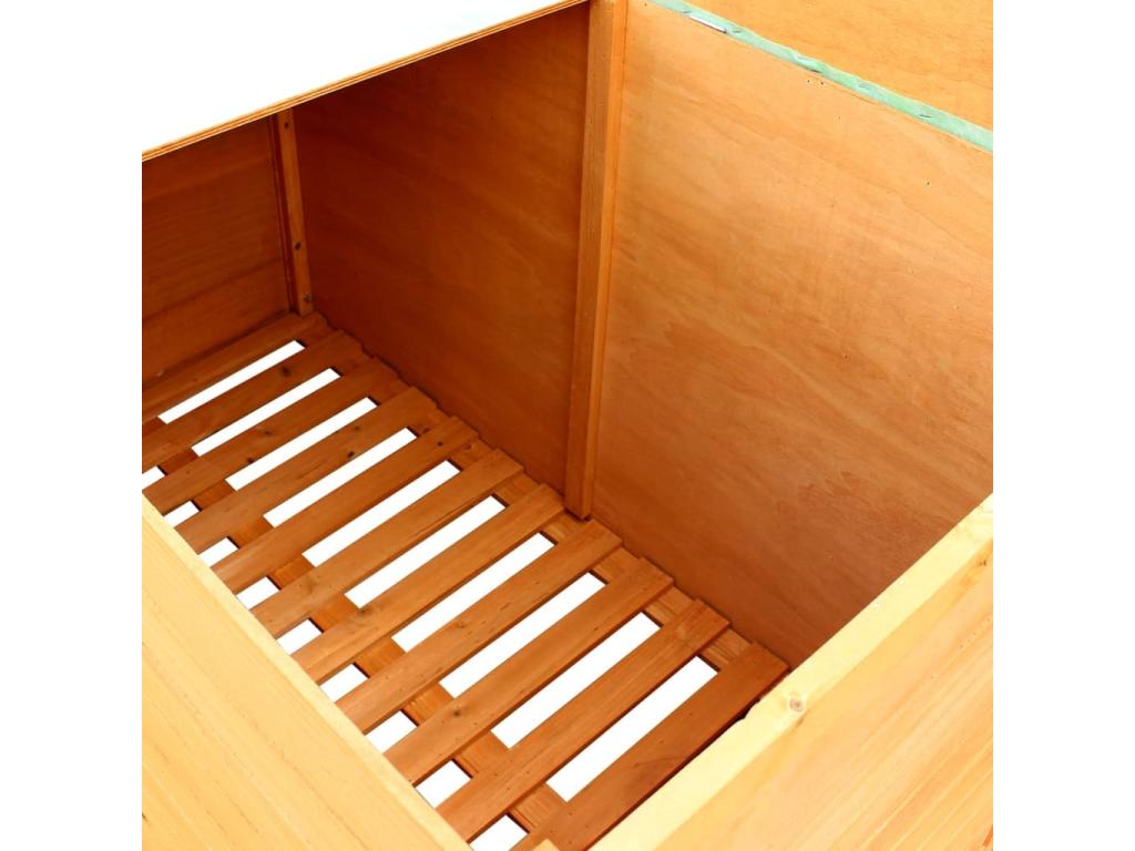 Garden storage box 126x72x72 cm Wood 34852OAHA
